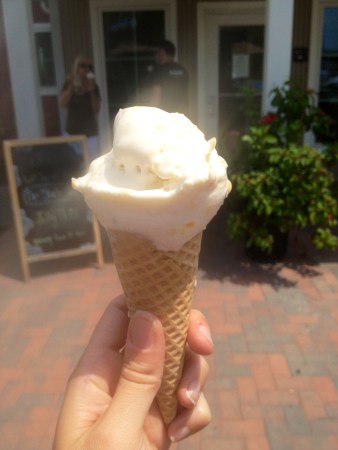 Corn on the Cone ice cream from UD Creamery. DELISH.