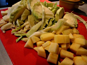 Tangy Cabbage and apples