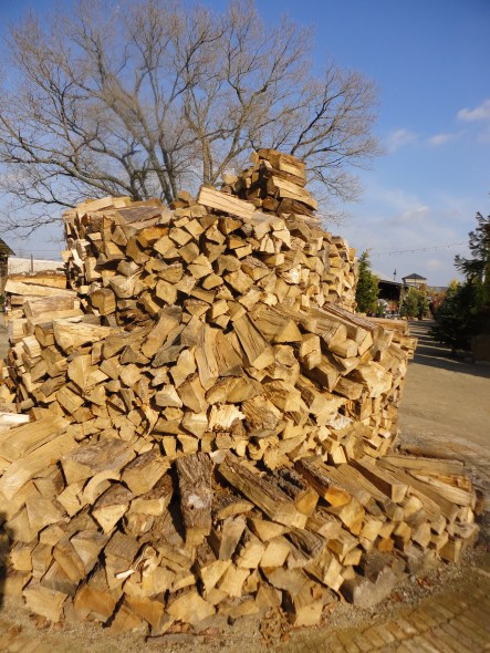 Even their wood piles are artfully displayed