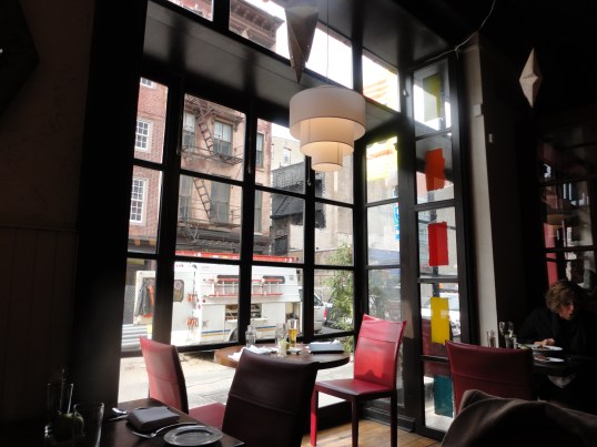 Cozy, yet lively window spot