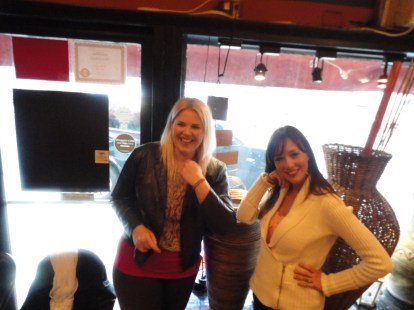 Posin' with our What Would Sexy Stalin Do? wristbands. Intrigued? Go to The Byronic Man to find out how to win one of your very own.