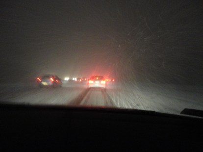 Blizzard on the way home