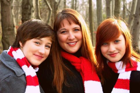 Val with Hannah and Beka (on the right)