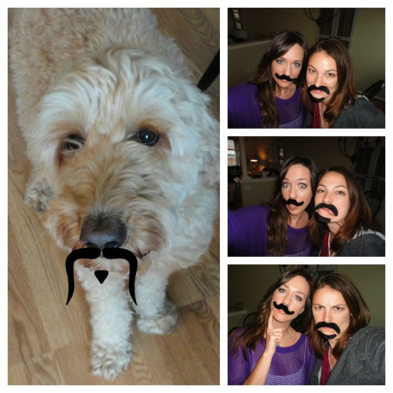 Mustache collage, thanks to a mustache gift from Misty