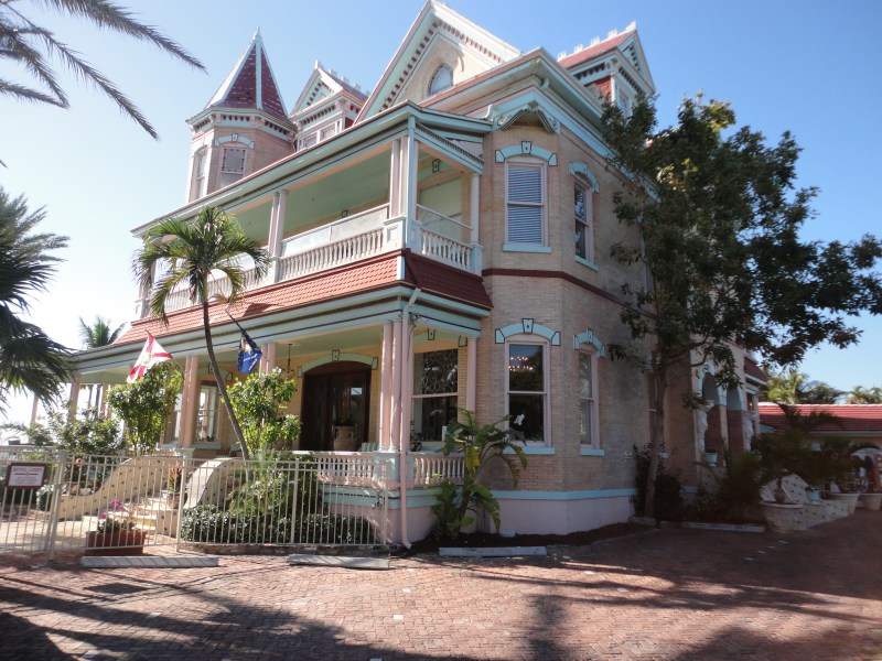 This is the Southernmost House, right across the street from the Southernmost Cafe