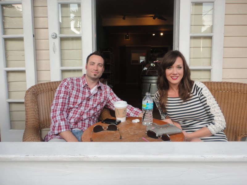 Coffee is always better when enjoyed liesurely on the front porch