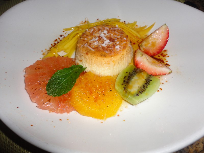 I think this was some sort of coconut flan. YUM!