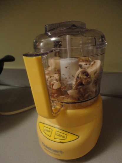 This is my cute, but way-too-tiny food processor