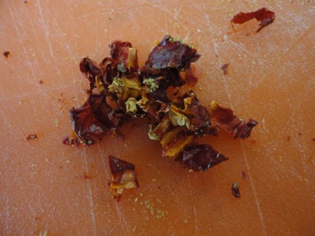 This pepper is HOT and infused the whole dish with a pleasant heat