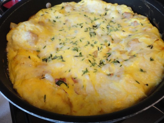 Amish Ham and White Cheddar Frittata
