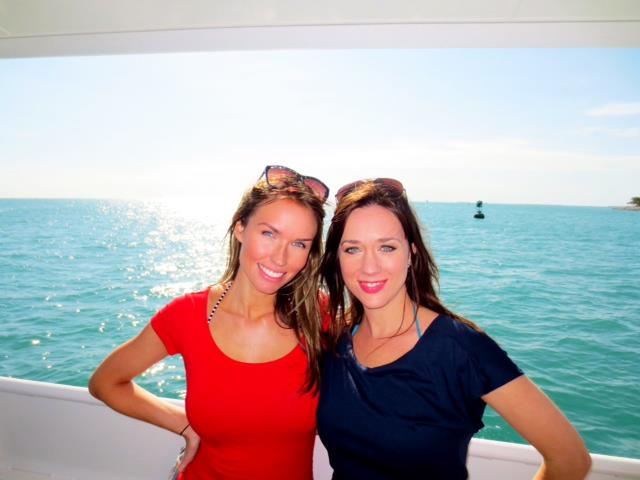 On a boat with Nicole