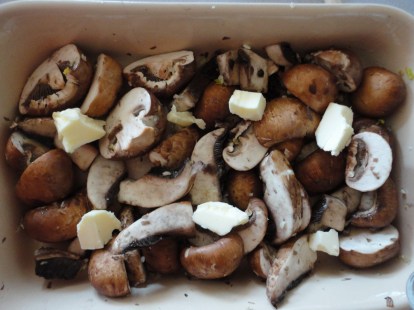 Dressed and ready for the oven