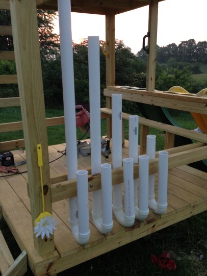 Summertime fun - who wants to play the PVC pipe organ?!?