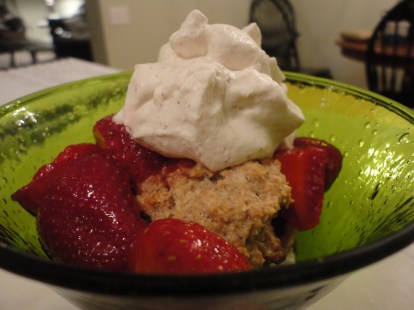 Not-too-sweet Strawberry Shortcake