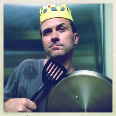 Introducing Sean, King of the Food Snobs (photo credit goes to Sean's son, Flynn, Prince of the Food Snobs)