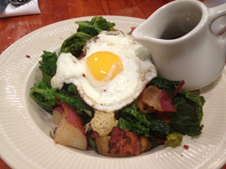 Did I mention the Kale and Potato Hash comes with a SIDE OF MAPLE SYRUP?