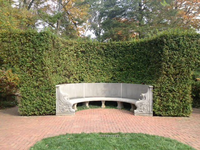 Longwood concrete bench
