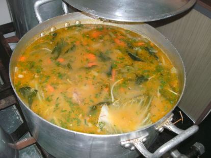 Soup served at a local church