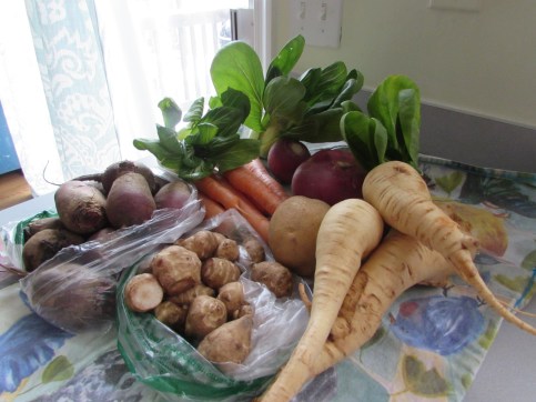Jerusalem artichokes are the bomb digz - find some and roast them or saute them with mushrooms